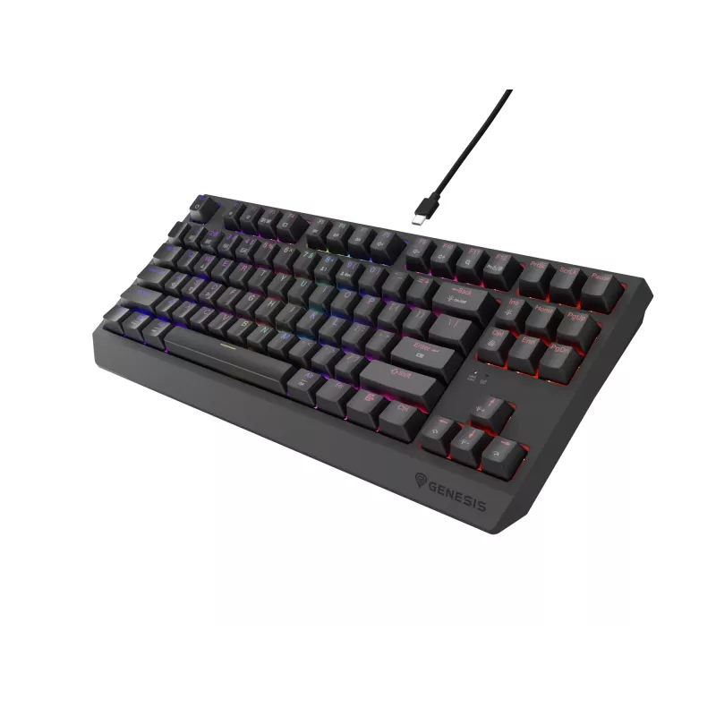 GENESIS Thor 230 TKL Tastatur Gaming USB + RF Wireless + Bluetooth QWERTZ Schwarz