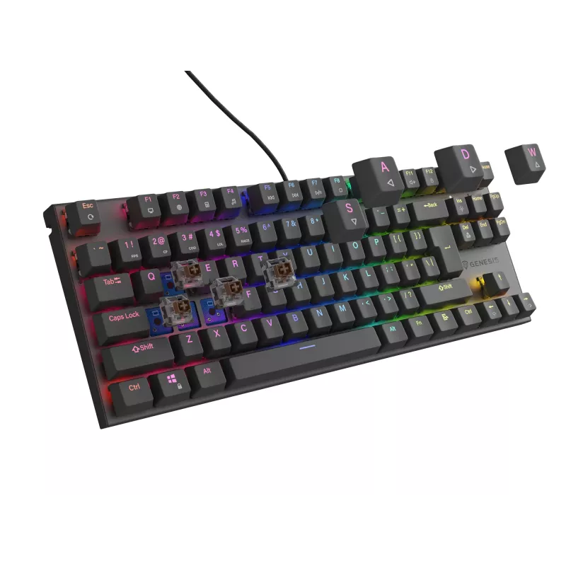 GENESIS Thor 303 TKL Tastatur Gaming USB QWERTY US English Schwarz