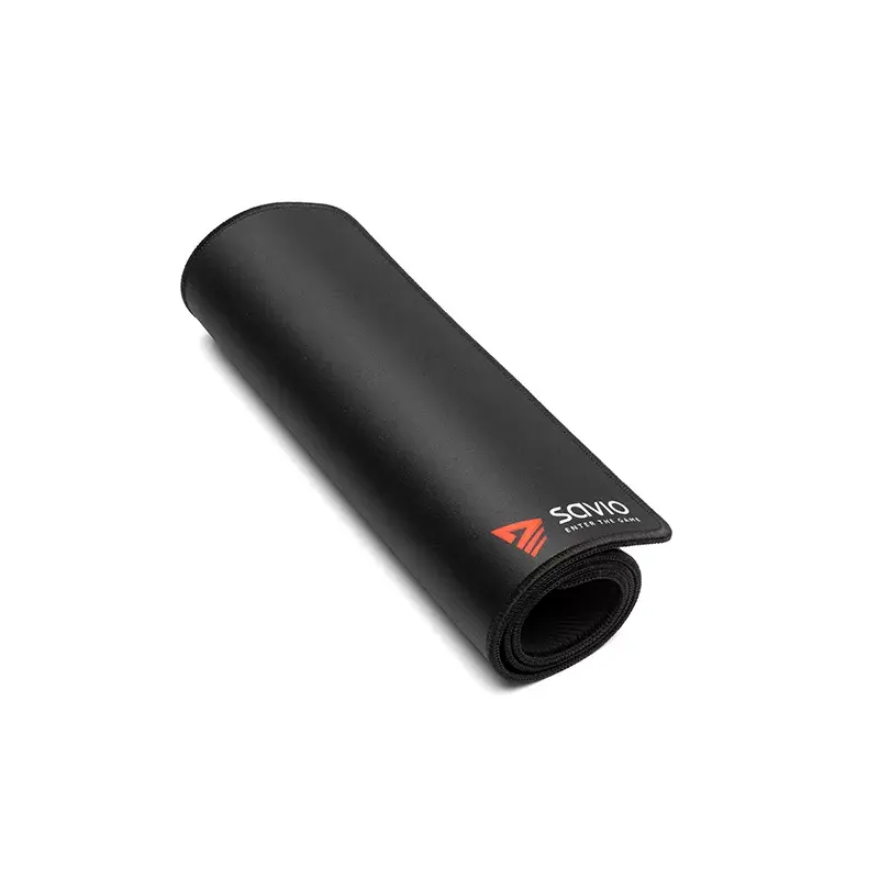 Mauspad SAVIO Schwarz Edition Turbo Dynamic XXL 1000×500×3 mm, Stoffoberfläche, genähte Kanten, rutschfeste Gummiunterlage