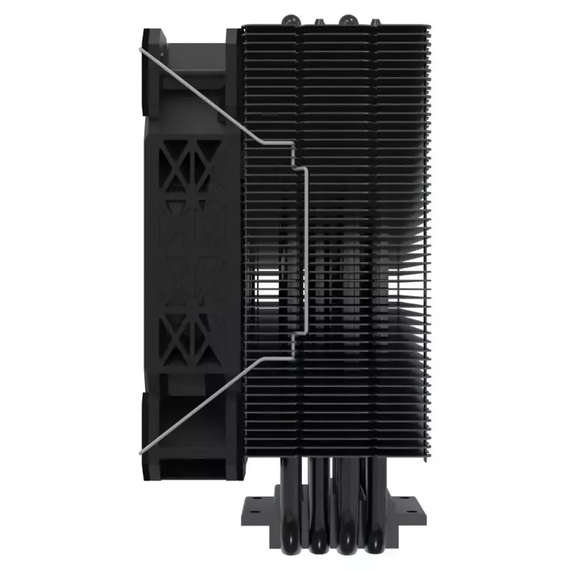 CPU-Luftkühler SAVIO Vortex X2 Schwarz – 120-mm-Lüfter, Höhe 157 mm, PWM, kompatibel mit LGA 2066