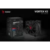 CPU-Luftkühler SAVIO Vortex X2 Schwarz – 120-mm-Lüfter, Höhe 157 mm, PWM, kompatibel mit LGA 2066