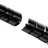 Kabelorganizer MACLEAN MC-768B — schwarze, schreibtischmontierte Kabelmanagement-Wanne