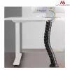 Kabelorganizer MACLEAN MC-768B — schwarze, schreibtischmontierte Kabelmanagement-Wanne