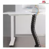 Kabelorganizer MACLEAN MC-768B — schwarze, schreibtischmontierte Kabelmanagement-Wanne