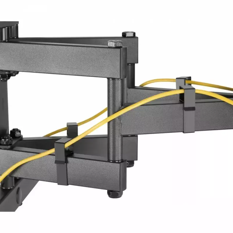 Wand-TV-Halterung MACLEAN MC-881 für 37–85 Zoll Fernseher, VESA bis 600x400, Belastung 60 kg, schwarz