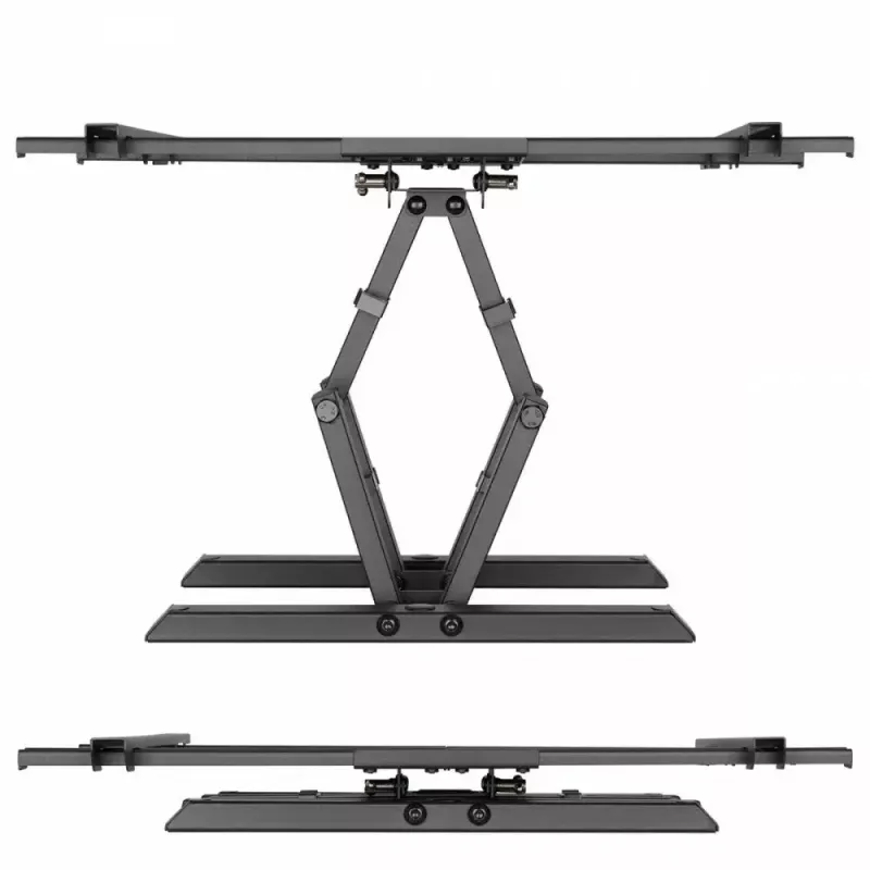 Wand-TV-Halterung MACLEAN MC-881 für 37–85 Zoll Fernseher, VESA bis 600x400, Belastung 60 kg, schwarz