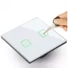 Touch-Lichtschalter MACLEAN MCE703W, Glasfront, 1-fach, 220V