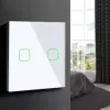 Touch-Lichtschalter MACLEAN MCE703W, Glasfront, 1-fach, 220V