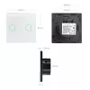 Touch-Lichtschalter MACLEAN MCE703W, Glasfront, 1-fach, 220V