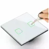 Touch-Lichtschalter MACLEAN MCE703W, Glasfront, 1-fach, 220V