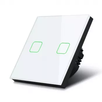 Touch-Lichtschalter MACLEAN MCE703W, Glasfront, 1-fach, 220V