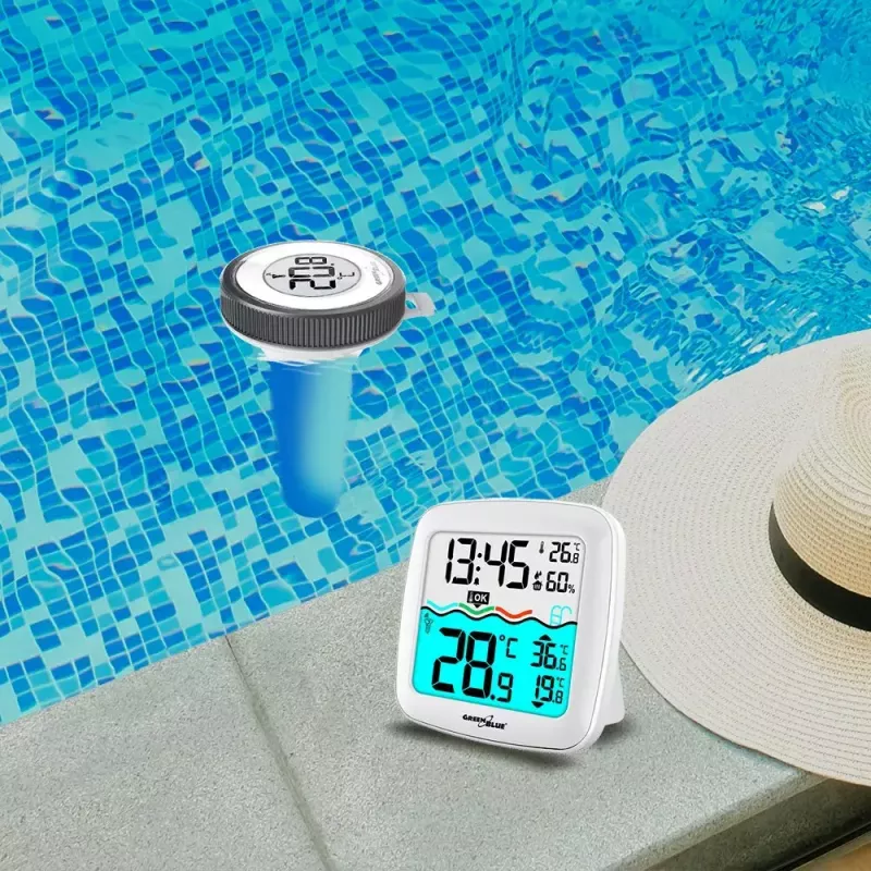 Kabelloser Pool-Temperatursensor GreenBlue GB216 IPX7 wasserdicht, Modell GB216