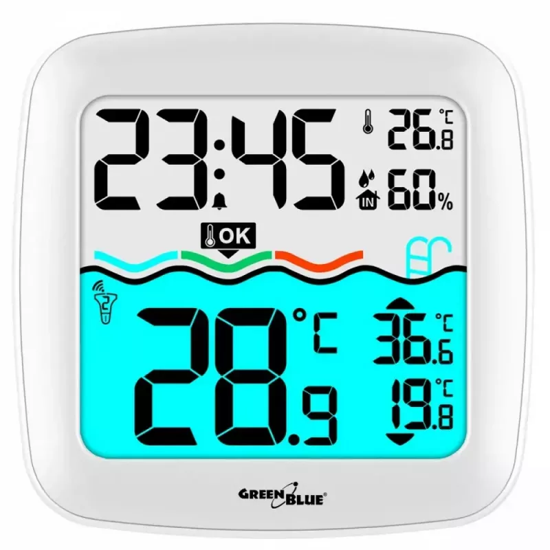 Kabelloser Pool-Temperatursensor GreenBlue GB216 IPX7 wasserdicht, Modell GB216