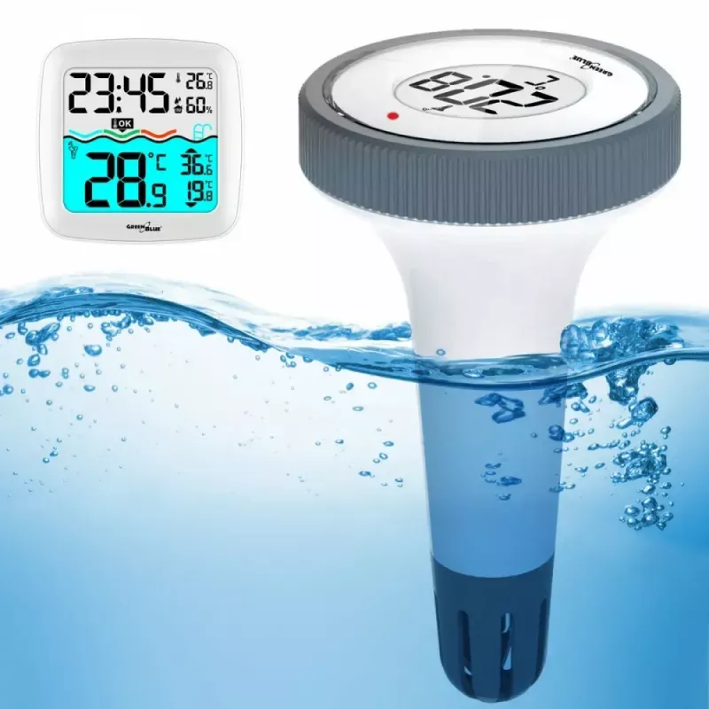 Kabelloser Pool-Temperatursensor GreenBlue GB216 IPX7 wasserdicht, Modell GB216