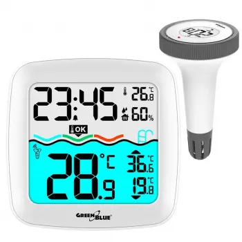 Kabelloser Pool-Temperatursensor GreenBlue GB216 IPX7 wasserdicht, Modell GB216