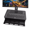 Laptop-Ständer MACLEAN MC-946 für 13–32 Zoll Geräte, 3-stufige Höhe (11/13/15 cm), Schublade, schwarz, bis 20 kg