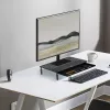 Laptop-Ständer MACLEAN MC-946 für 13–32 Zoll Geräte, 3-stufige Höhe (11/13/15 cm), Schublade, schwarz, bis 20 kg