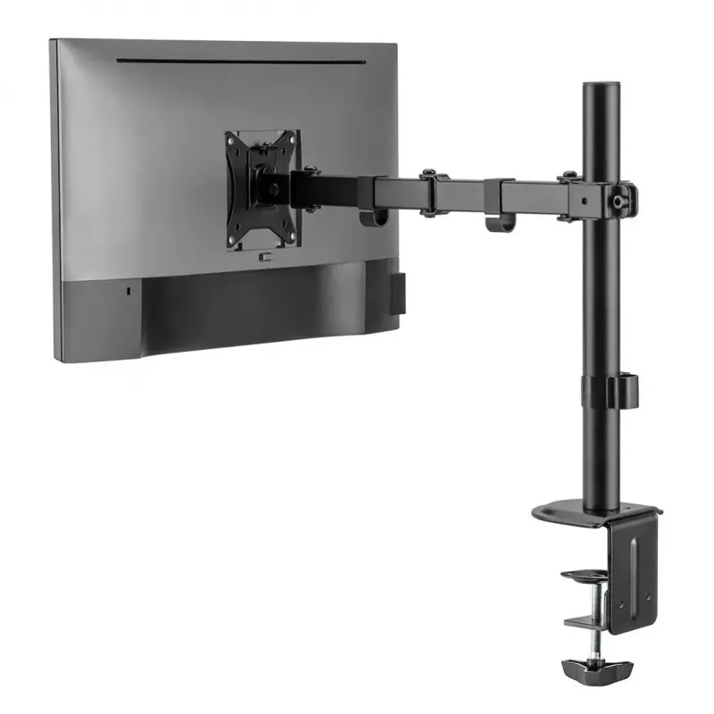 Monitor-Tischhalterung MACLEAN MC-753N für 17–32 Zoll Bildschirme, VESA 75x75 / 100x100, max. 9 kg, Neigung ±45°, Schwenkung ±180°, höhenverstellbar
