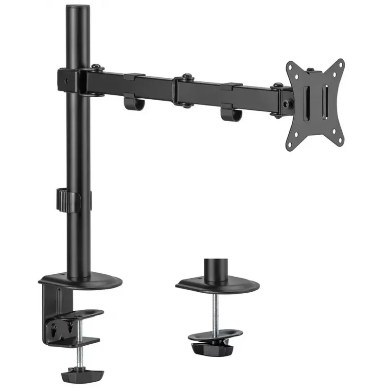 Monitor-Tischhalterung MACLEAN MC-753N für 17–32 Zoll Bildschirme, VESA 75x75 / 100x100, max. 9 kg, Neigung ±45°, Schwenkung ±180°, höhenverstellbar