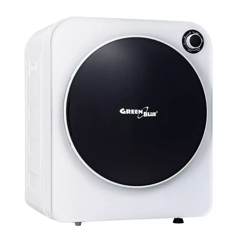 Elektrischer Wäschetrockner GreenBlue GB410 — 3 kg Kapazität, 830 W, Abluft, 5 Trockenprogramme, Energieeffizienzklasse C