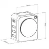 Elektrischer Wäschetrockner GreenBlue GB410 — 3 kg Kapazität, 830 W, Abluft, 5 Trockenprogramme, Energieeffizienzklasse C