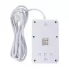 Steckdosenleiste MACLEAN MCE393 W — 4 Steckdosen + 3×USB, 110–240V, 2,1A USB, 2500W, 3 m, weiß
