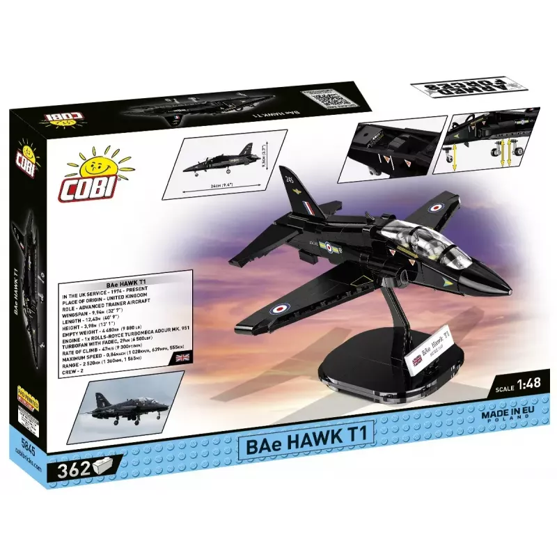 Konstruktionsspielzeug Cobi BAe Hawk T1 Modellbausatz 5845 Teile von Cobi