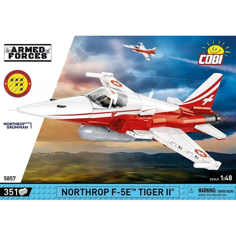 Konstruktionsspielzeug Cobi Northrop F-5E Tiger II Modell 5857 Bausteinset