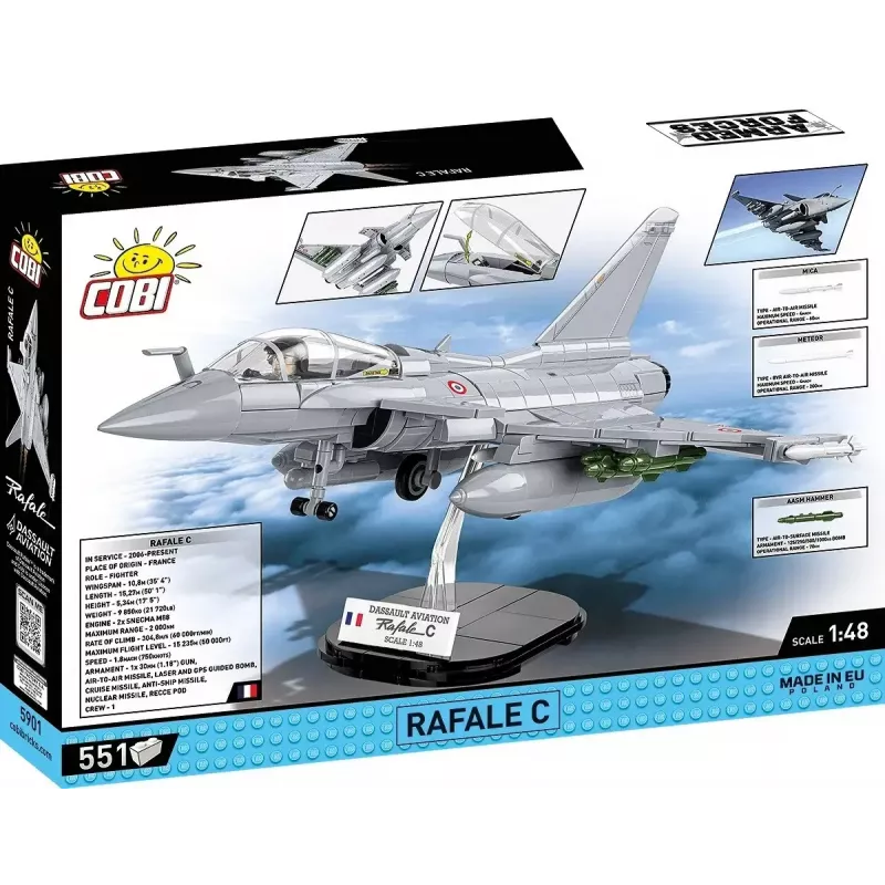 Konstruktionsbausteine-Set Cobi Rafale C 551 Teile Modell COBl-5901