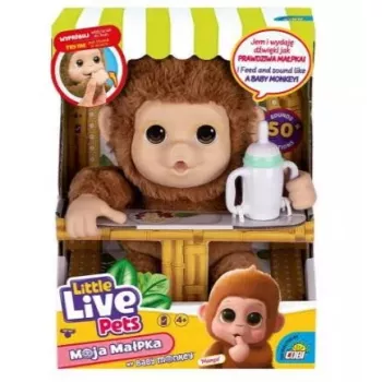 Interaktives Spielzeug Cobi Little Live Pets Monkey MO-26613 — interaktives Haustierspielzeug mit Geräuschen und Bewegungen