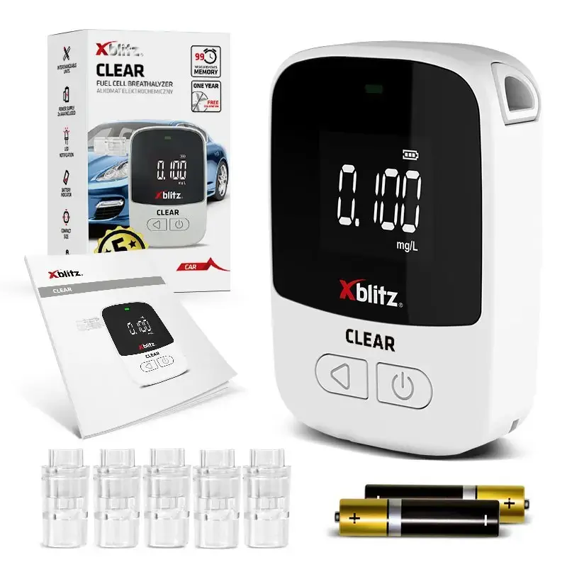 Alkoholtester Xblitz XB-CLEAR ELEKTROCHEMISCHER Sensor, tragbarer Handtester