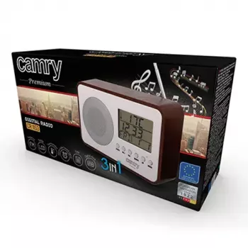 Tragbares Radio Camry CR 1153 — FM-Taschenradio mit LCD-Anzeige, Einzellautsprecher, automatischer digitaler Sendersuche, Gleichstrombetrieb