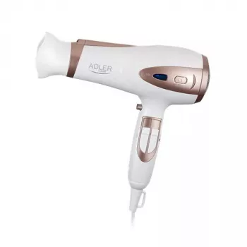Haartrockner Adler AD 2248 2400 W 3 Temperatureinstellungen Ionenfunktion Diffusor Düse Weiß