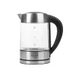 Adler AD 1247 Wasserkocher 1,7 l 2200 W Glaskorpus Edelstahlelemente Schwarz