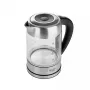 Adler AD 1247 Wasserkocher 1,7 l 2200 W Glaskorpus Edelstahlelemente Schwarz