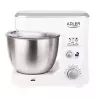 Küchenmaschine Adler AD 4216, 500 W, 4-l-Edelstahlschüssel, weiß