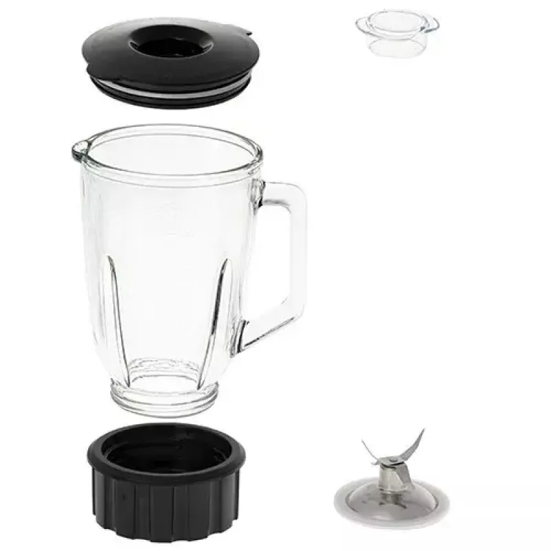Tischmixer Adler AD 4078 Schwarz Edelstahl Transparent