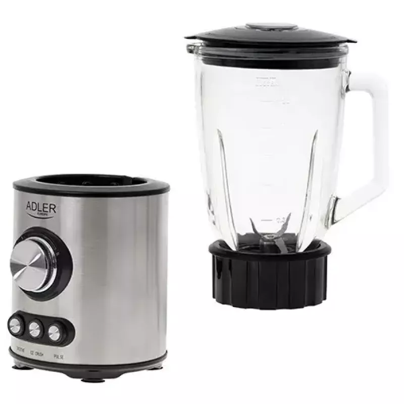 Tischmixer Adler AD 4078 Schwarz Edelstahl Transparent