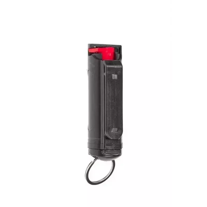 Persönliches Verteidigungs-Pfefferspray-Gel GUARD YC-10014, 20 ml, Gel, 2.000.000 SHU, schwarz, Schlüsselclip