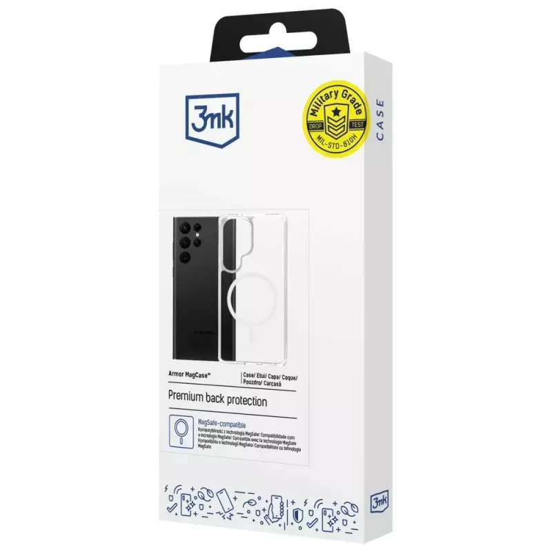 Schutzhülle 3MK Armor MagCase für Samsung Galaxy S25 Ultra – langlebig, leicht, magnetisch kompatibel