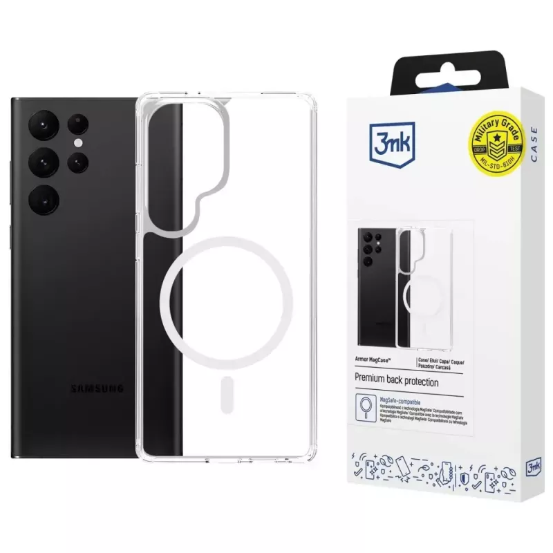 Schutzhülle 3MK Armor MagCase für Samsung Galaxy S25 Ultra – langlebig, leicht, magnetisch kompatibel