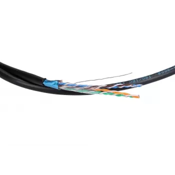 Netzwerkkabel Extralink Twisted Pair CAT5E FTP Outdoor mit Gel 100 m Schwarz