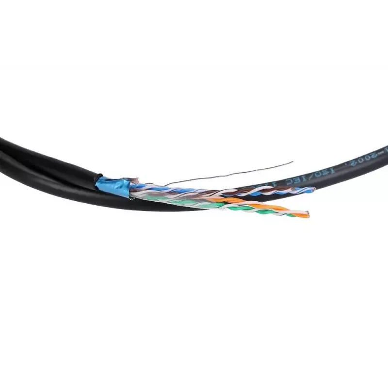 Netzwerkkabel Extralink Twisted Pair CAT5E FTP Outdoor mit Gel 100 m Schwarz