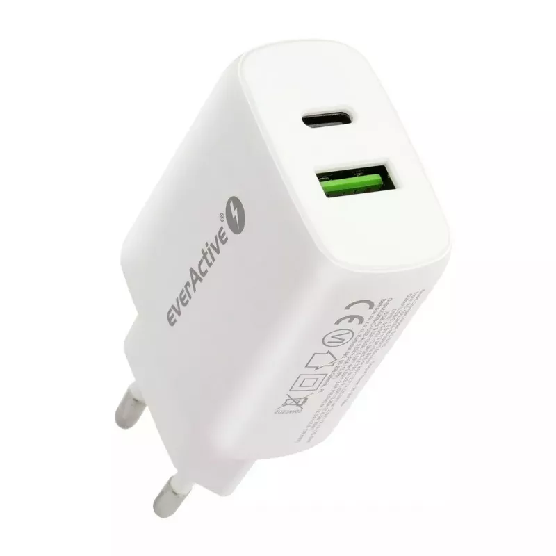 USB-C-Ladegerät everActive SC-370Q 25W QC3.0 USB-Schnellladung