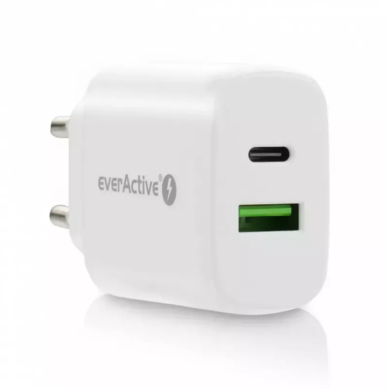 USB-C-Ladegerät everActive SC-370Q 25W QC3.0 USB-Schnellladung