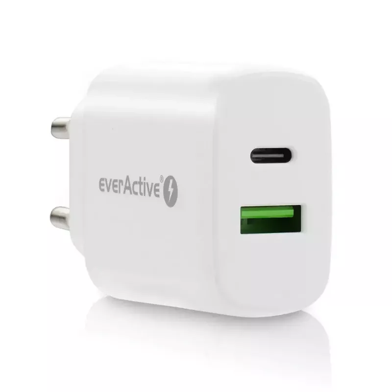 USB-C-Ladegerät everActive SC-370Q 25W QC3.0 USB-Schnellladung