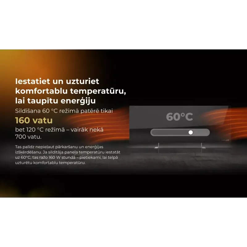 Infrarot-Elektroheizung AENO Premium Eco Smart Heater AGH0005S, Grau