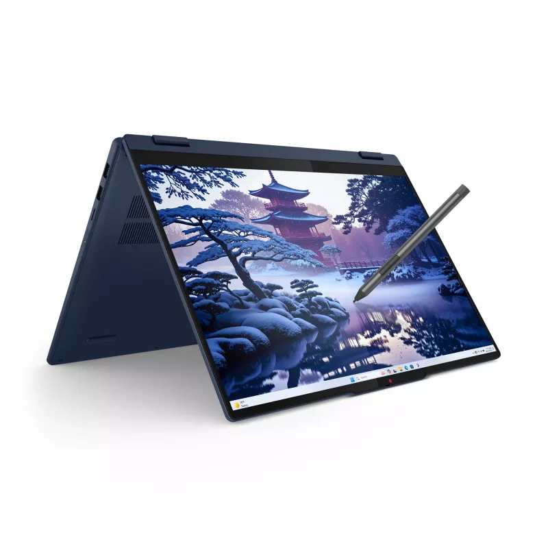 Lenovo IdeaPad 5 2-in-1 16IAL10 Intel Core Ultra 7 255U Hybrid (2-in-1) 40,6 cm (16 Zoll) Touchscreen WUXGA 32 GB LPDDR5x-SDRAM 1 TB SSD Wi-Fi 6 (802.11ax) Windows 11 Home Englisch Blau