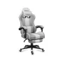 Gaming-Stuhl Huzaro FORCE 4.7 Schalensitz Grau – Stoff, gepolsterte Sitzfläche & Rückenlehne, Fußstütze, max. Gewicht 140 kg, Höhe 113–123 cm