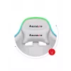 Gaming-Stuhl Huzaro FORCE 4.7 RGB Weiß — gepolsterter Schalensitz aus Stoff, max. Belastung 140 kg, höhenverstellbar 43–53 cm, Neigung 90–140°